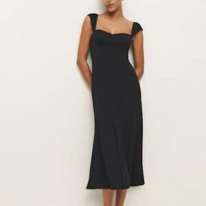Black Midi Dress by Reformation